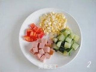 【缤纷土司沙拉】---- 快速早餐的做法步骤:2