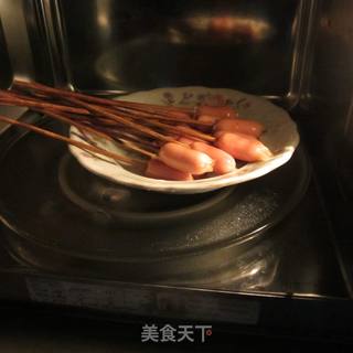 微波炉美食-----小朋友爱吃的---烤热狗的做法步骤：4