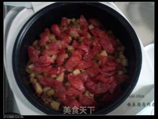 腊肠土豆焗饭焦的做法步骤:7