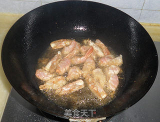 醋烹对虾的做法步骤:6