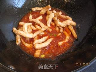 糖醋里脊条的做法步骤:10