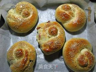 海苔火腿面包的做法步骤:15