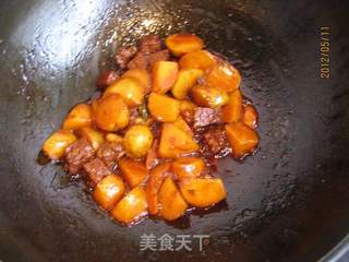 红烧土豆肉丸的做法步骤:10