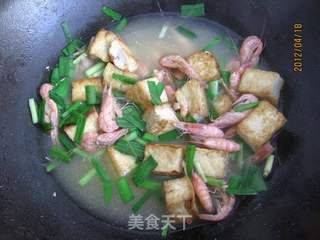 豆腐炖虾的做法步骤:13