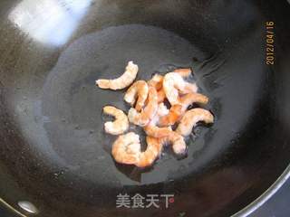 菠萝荷兰豆炒虾的做法步骤:5