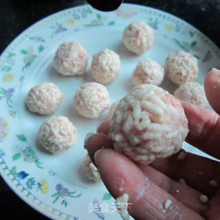 宴客菜----米花肉丸子的做法步骤：6