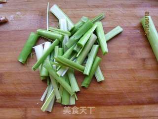 青蒜炒豆皮的做法步骤:5