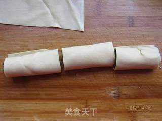 千张菠菜卷的做法步骤:9