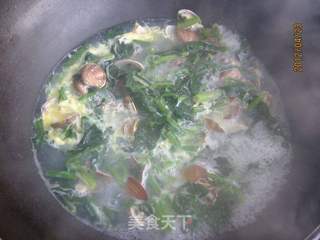 菠菜花蛤粉丝汤的做法步骤:6