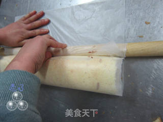 蓝莓椰丝卷的做法步骤:11