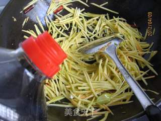 醋溜南瓜丝的做法步骤:4