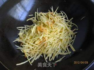 醋溜南瓜丝的做法步骤:3