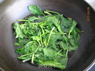 菠菜海虹蛋花汤的做法步骤:3