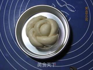 超软芋泥花朵面包的做法步骤:7