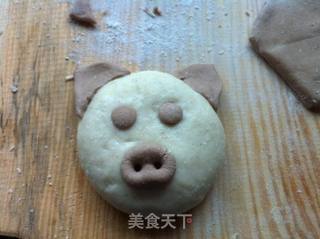 猪猪豆沙包的做法步骤:6