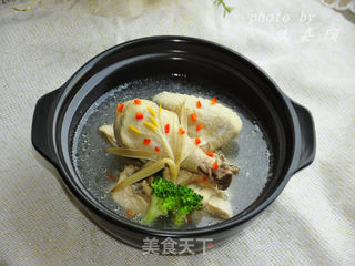 绿鸟鸡汤的做法步骤:8