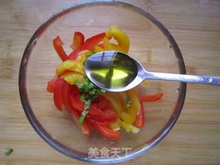 醋渍甜椒面包的做法步骤:9