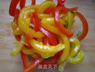 醋渍甜椒面包的做法步骤:10