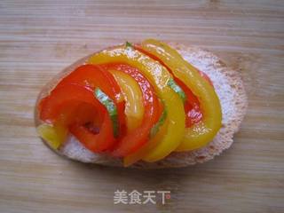醋渍甜椒面包的做法步骤:12