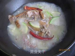萝卜粉丝烤鸭汤的做法步骤:6