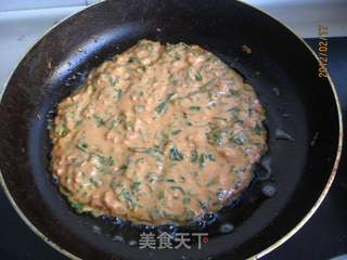 辣酱火腿菠菜蛋饼的做法步骤:5