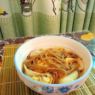 手撕白菜炒粉条的做法步骤:10
