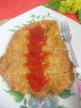 香酥鸡排的做法步骤:7