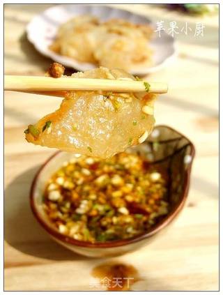 酸辣煎凉粉的做法步骤:7