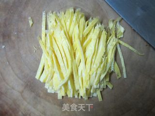 蔬丝拌鸡蛋的做法步骤:3
