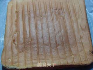 蜜豆奶油蛋糕卷的做法步骤:8
