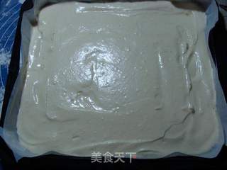 蜜豆奶油蛋糕卷的做法步骤:7