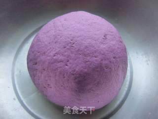 牛奶紫薯馍馍的做法步骤:7