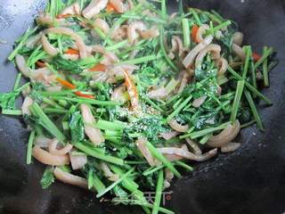 毛芹炒肉皮的做法步骤:8