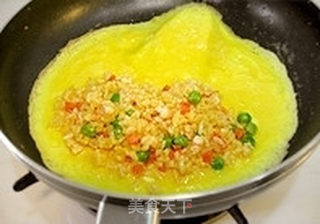 营养美味の蛋包饭。第一次做还满成功的的做法步骤:7
