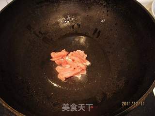 蒜黄肉丝白灵菇的做法步骤:4