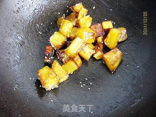 糖汁红薯的做法步骤:8