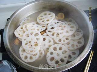 桂花粟子炖藕的做法步骤:7