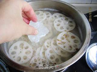 桂花粟子炖藕的做法步骤:5