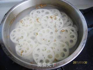 桂花粟子炖藕的做法步骤:4