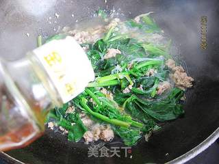菠菜肉末炒粉丝的做法步骤:8