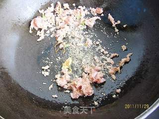 菠菜肉末炒粉丝的做法步骤:5
