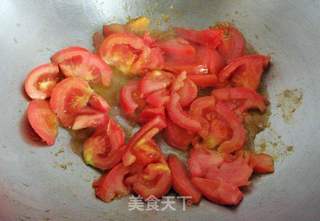 萱草花西红柿蛋面的做法步骤:4