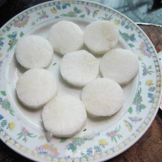 清蒸萝卜肉丸蛋的做法步骤：4