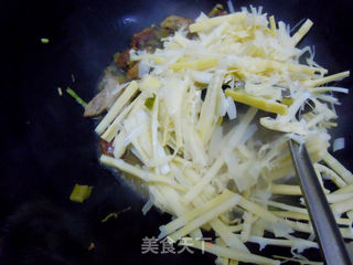 彩色肉笋丝的做法步骤:9
