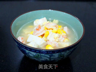 鲜虾豆腐汤的做法步骤:12