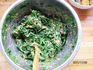 菠菜贝丁鲜肉生煎包的做法步骤:4