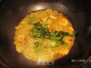 大白菜炖虾的做法步骤:10