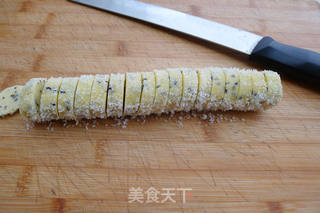 黑芝麻油酥饼干的做法步骤:9