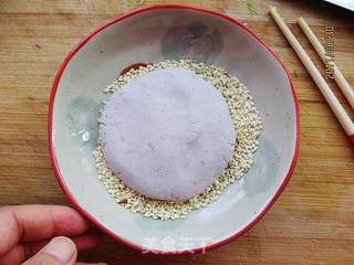 紫薯糯米饼的做法步骤:5