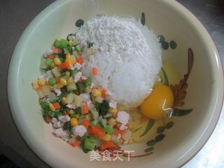 专为小朋友设计—田园米饼的做法步骤:3